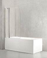 Fixed bath screen MO-SVtempered glassframeless