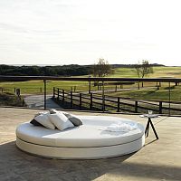Contemporary daybed SLIM fabricleatheraluminum
