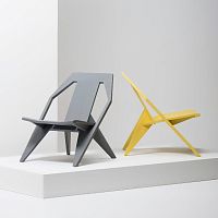Contemporary armchair MEDICI ashashgray