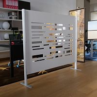 Removable partition INUNO-LuxWALLmodularaluminumMDF