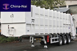 3-axle semi-trailer rear loading