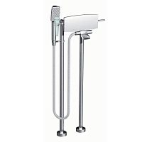 Bathtub mixer tap F3654/4floor-mountedchromed metalbathroom