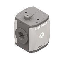 Soft-start valve Airpluspistonpneumatically-operatedflow control