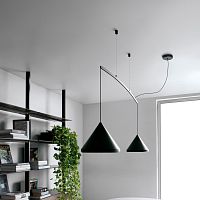 Pendant lamp CONTRAPPESOaluminumsteelmarble