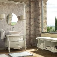 Free-standing washbasin cabinet OLGA woodenclassicwith drawers