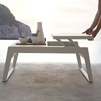 Contemporary coffee table CHILL-OUT : 5023;5024aluminumaluminum baserectangular