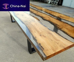 Contemporary dining table RIALTOwoodenresinwooden base
