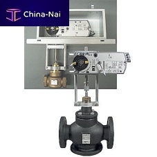 Globe valve electrically-operatedflow controlfor hot water