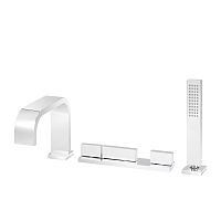 Double-handle shower mixer tap 4585.11.70for bathtubdeck mountedthermostatic