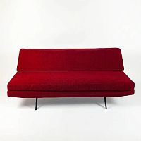 Sofa bed RELAXYcontemporaryfabricred