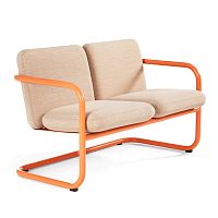 Contemporary upholstered bench S70-5fabricleathersteel