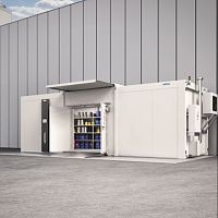 Intermodal hazardous goods container WFPgalvanised steelstoragesafety