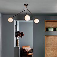 Contemporary ceiling light ARRAY OPAL MINIroundopalescent glassmetal