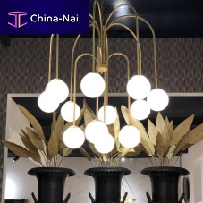 Contemporary chandelier H 70601 � H 706010glassmetal12 light