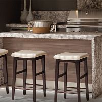 Contemporary bar stool GRAFITOfabricwooden base4-legged