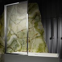 Fixed bath screen CFSreversibletempered glass1 panel
