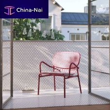 Contemporary armchair WEEK-ENDaluminumpainted aluminumstackable