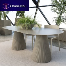 Contemporary table GATSBY glasspolyethylene baseconical