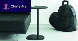 Contemporary side table INSULA : EJ 190-199linoleumlacquered aluminumcommercial