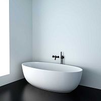 Oval bathtub CRISTALPLANTfreestandingcompositewhite