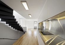 Recessed ceiling light fixture LOGICfluorescentLEDrectangular