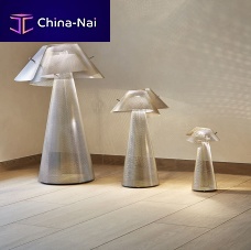 Floor-standing lamp WHIRLWIND N�17Cpolished stainless steelcontemporarycorded