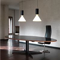 Hanging lamp pin S370lacquered aluminumblown glasscontemporary