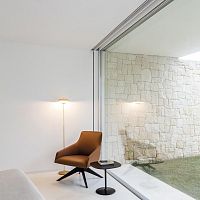 Contemporary side table DUAL oakroundhome