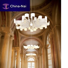Contemporary chandelier 2222 SOLEILsteelfabriccommercial