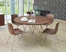 Contemporary table GM 3800 SpiderwalnutashCorian®
