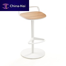 Contemporary bar stool APPIA WORKleathersynthetic leathercast aluminum base