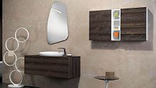 Wall-hung washbasin cabinet V52solid woodcontemporarywith drawers