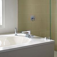 Shower mixer tap ARA : T4768for bathtubdeck mountedchromed metal