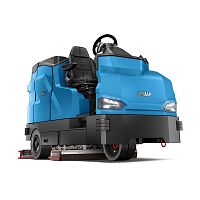 Ride-on scrubber-dryer GMGbattery-powered