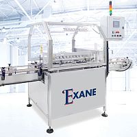 Container rinser EXANE for PET bottlesfor glass bottlesfor cosmetic products