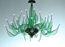 Modern chandelier LU Chandelierblown glassMurano glasscommercial