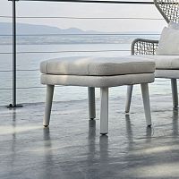 Contemporary footrest EMMAfabricirokoaluminum