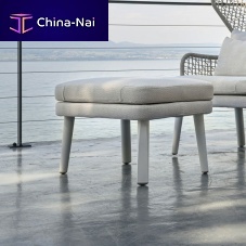 Contemporary footrest EMMAfabricirokoaluminum