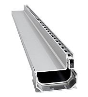 Side-slotted drainage channel DRAIN-TECH aluminum gratefor parking lotfor roof gutter