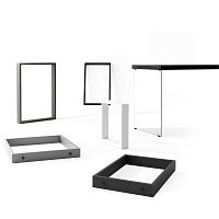 Lacquered aluminum table base FIX contemporaryfor high bar tablescommercial