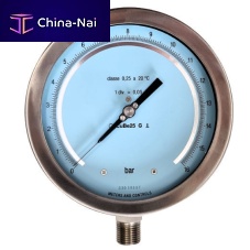 Dial pressure gauge OM - Cthreadedstainless steelBourdon tube