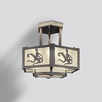 Art Deco chandelier 10355in nickel-plated bronze1 tiergolden