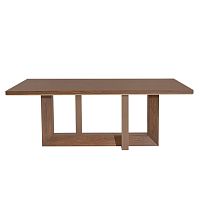 Contemporary dining table Sacramento wood veneerwood veneer baserectangular