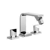 Double-handle bidet mixer tap E-3662-C14countertopchromed metalnickel
