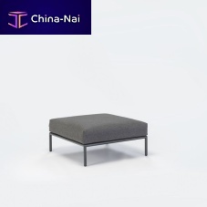 Contemporary pouf LEVELfabricgardengray