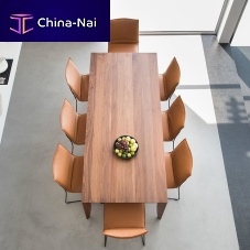 Contemporary dining table RIALTOoakwalnutlacquered glass