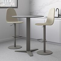 Contemporary high bar table PELICCAN laminatetempered glassceramic