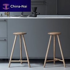 Contemporary bar stool LINEA PERCHoak