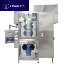 Continuous pack-off system horizontalfor the pharmaceutical industry