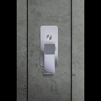 Double-handle shower mixer tap built-inchrome-plated brassindoor